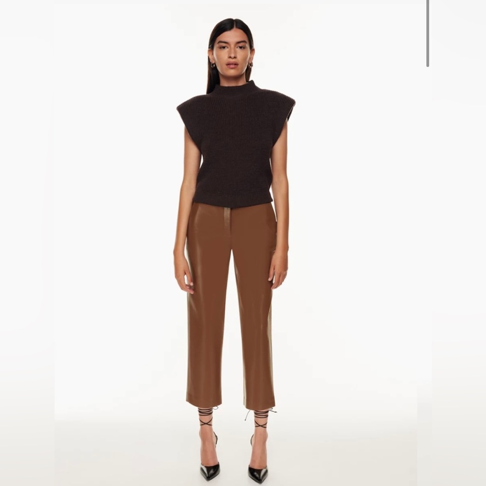 Babaton | Command Cropped vegan leather pant